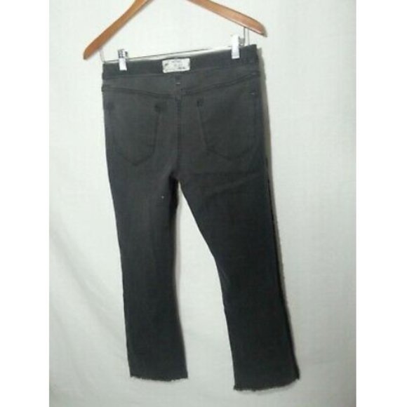 Free People High Waist Crop Straight Leg Jeans - Picture 6 of 8